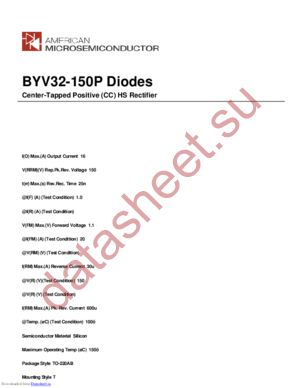 BYV32-150P datasheet  