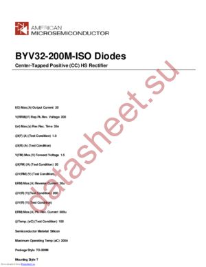 BYV32-200M-ISO datasheet  