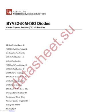 BYV32-50M-ISO datasheet  
