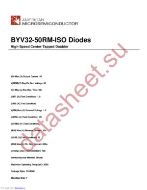 BYV32-50RM-ISO datasheet  