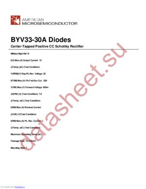 BYV33-30A datasheet  