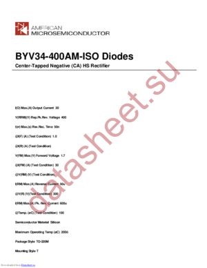 BYV34-400AM-ISO datasheet  
