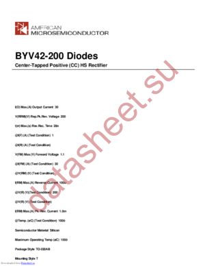 BYV42-200 datasheet  