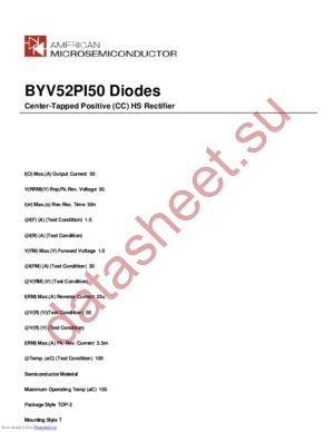 BYV52PI50 datasheet  