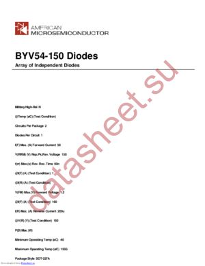 BYV54-150 datasheet  
