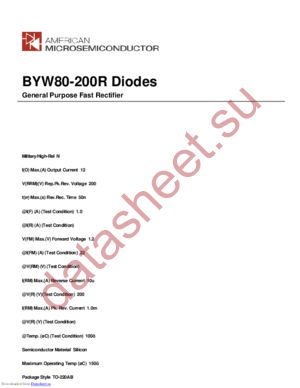 BYW80-200R datasheet  