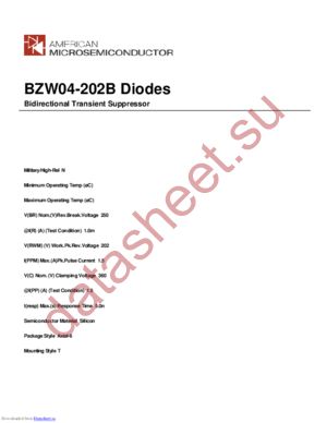 BZW04-202B datasheet  