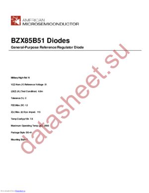 BZX85B51 datasheet  
