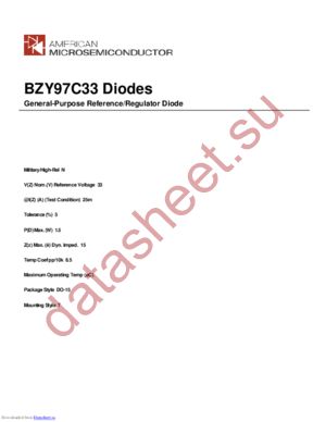 BZY97C33 datasheet  