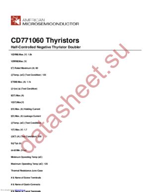 CD771060 datasheet  