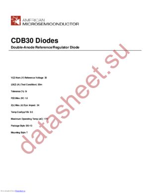 CDB30 datasheet  