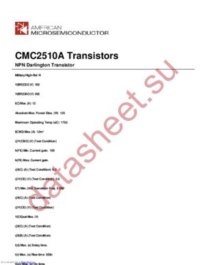 CMC2510A datasheet  