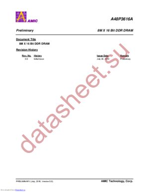 A48P3616AV-4UF datasheet  
