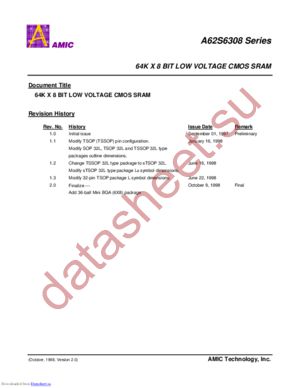 A62S6308-70SI datasheet  