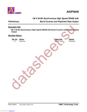 A63P0636E-3.8F datasheet  
