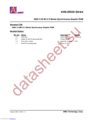 A45L9332AF-7F datasheet  