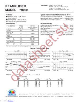 TM5670 datasheet  