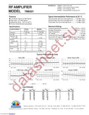 TM6501 datasheet  