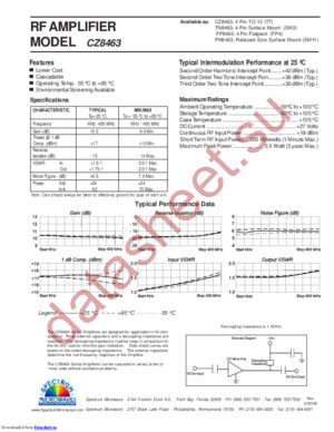 CZ8463 datasheet  