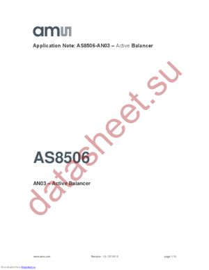 AS8506-DK-ACTIVE datasheet  