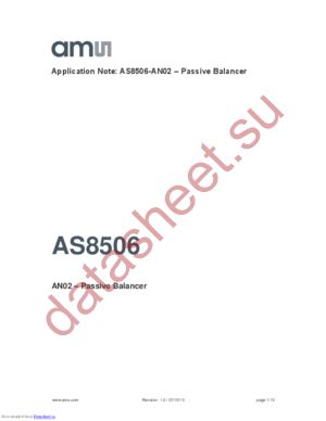 AS8506-DK-PASSIVE datasheet  