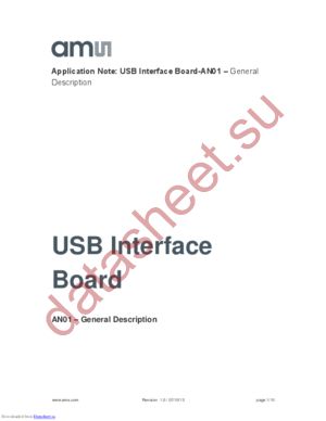 USB INTERFACE BOARD datasheet  