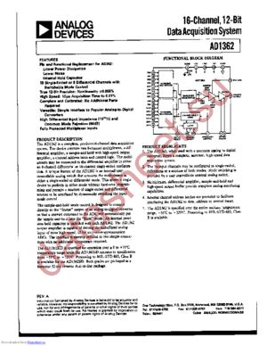 AD1362S datasheet  