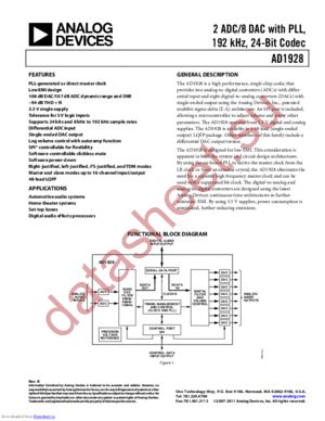 AD1928YSTZ-RL datasheet  