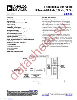 AD1933WBSTZ datasheet  