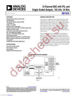 AD1934WBSTZ datasheet  