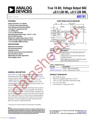 AD5781BRUZ-REEL7 datasheet  