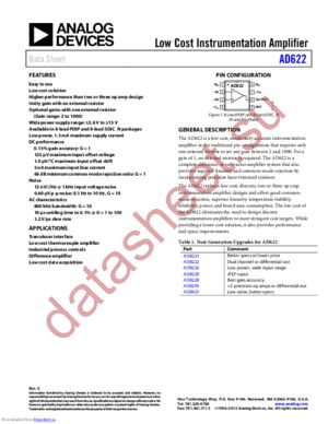 AD622ARZ-R7 datasheet  