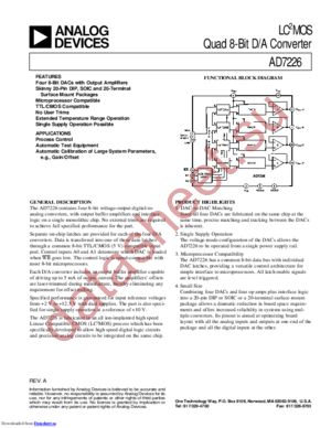 AD7226TE datasheet  