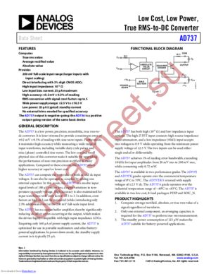 AD737JRZ-5 datasheet  