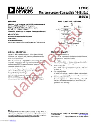 AD7538KRZ1 datasheet  