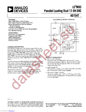 5962-8965701LA datasheet  