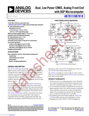 AD7817ARU-REEL datasheet  