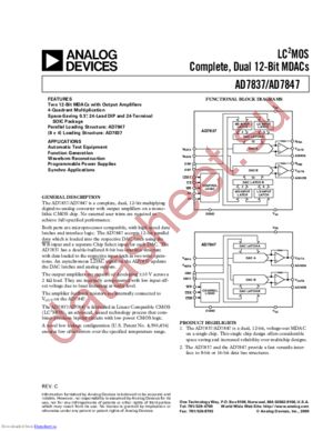 AD7837AN-883B datasheet  