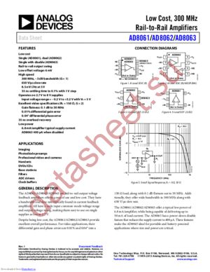 AD8061ARTZ-REEL datasheet  