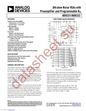 AD8332ACPZ-R71 datasheet  