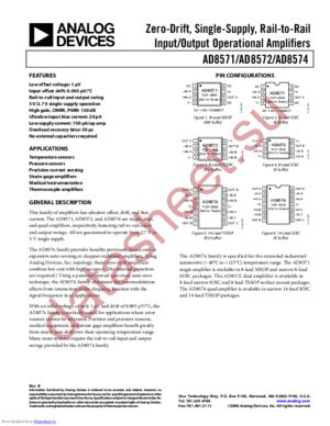 AD8572ARZ1 datasheet  