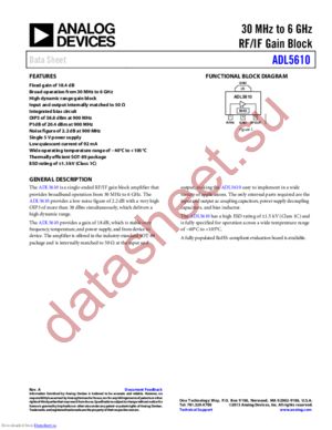 ADL5610 datasheet  