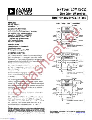 ADM3202ARW-REEL datasheet  