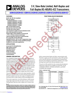 ADM4851ARZ-REEL7 datasheet  