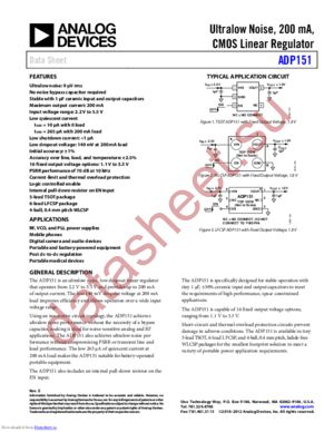 ADP151ACBZ-1.2-R7 datasheet  