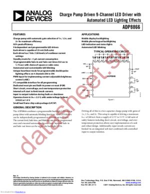 ADP8866ACPZ-R7 datasheet  