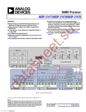 ADSP-21477KSWZ-1A datasheet  