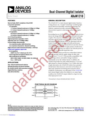 ADUM1210BRZ-RL7 datasheet  