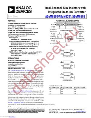 ADUM6200CRWZ-RL datasheet  