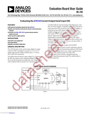 EVAL-AD5544SDZ datasheet  